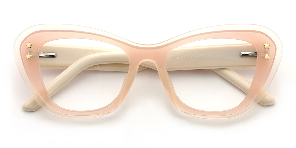 Rose Pink Nyjah Glasses - Cat Eye Glasses
