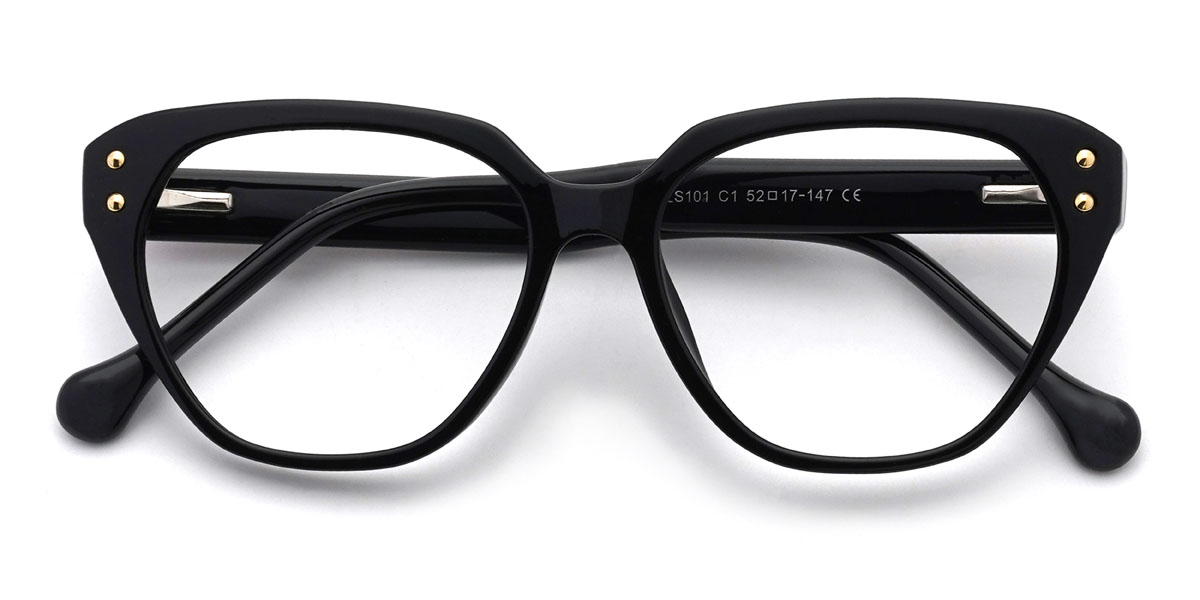 Black Annalia Glasses - Cat Eye Glasses