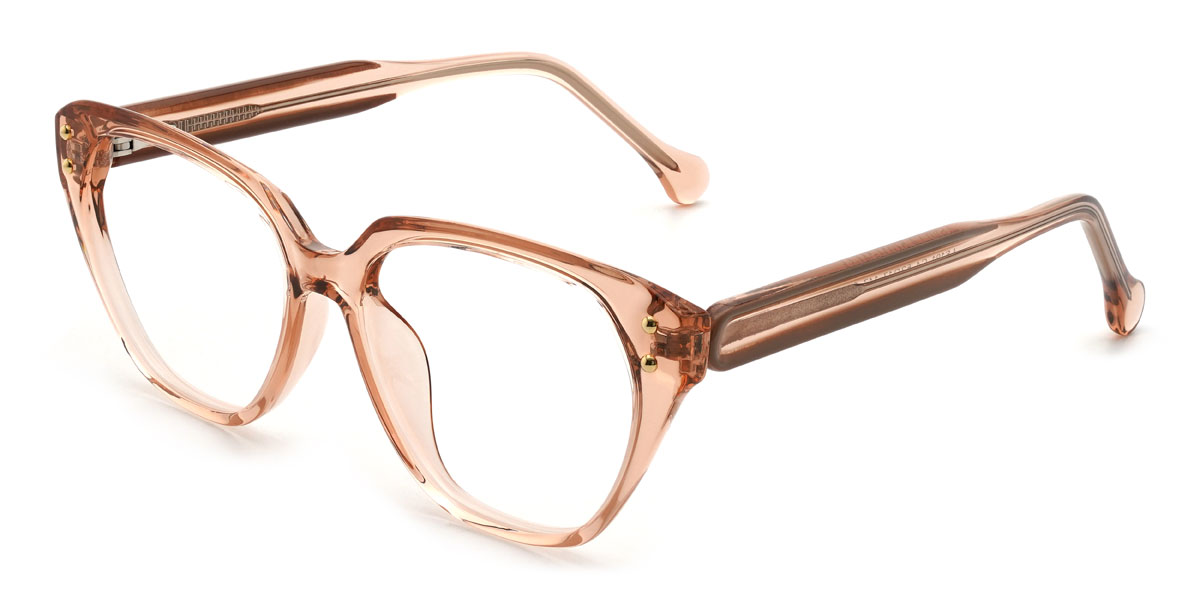 Coral Orange Annalia Glasses - Cat Eye Glasses