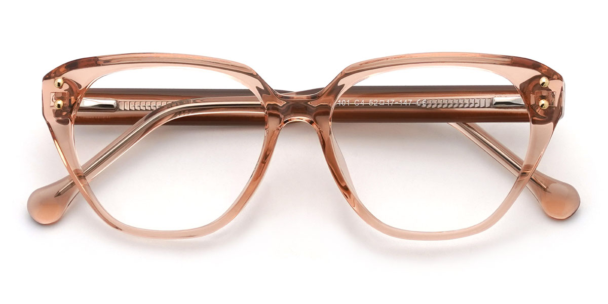 Coral Orange Annalia Glasses - Cat Eye Glasses