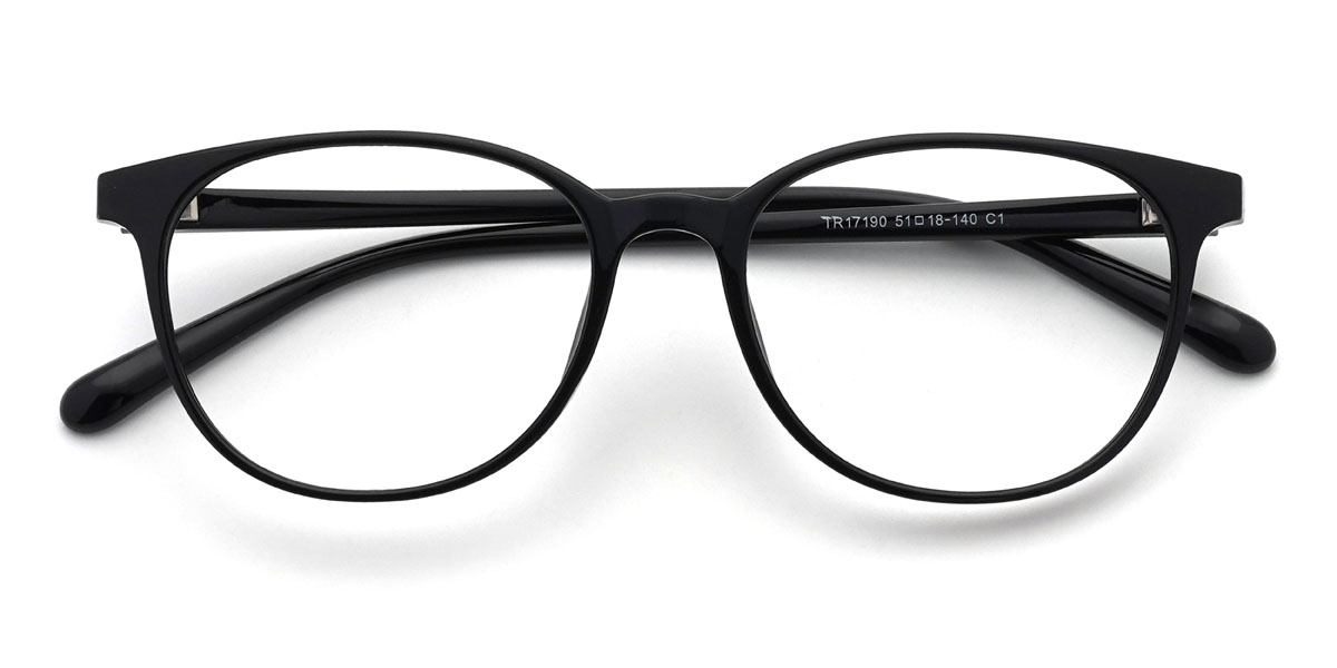 Black Eevee Glasses - Oval Glasses