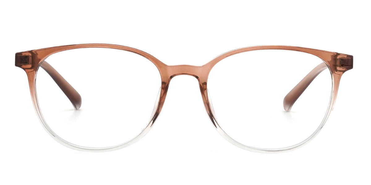 Gradient Brown Eevee - Oval Glasses
