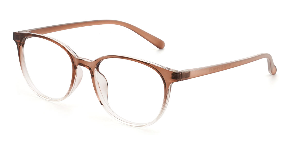 Gradient Brown Eevee Glasses - Oval Glasses