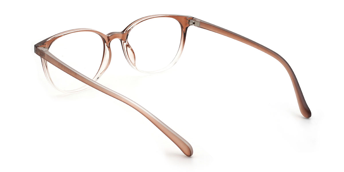 Gradient Brown Eevee Glasses - Oval Glasses