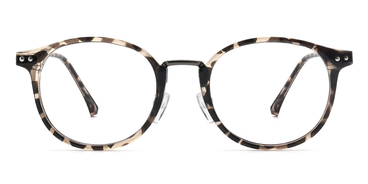 Grey Stripe Hampton - Oval Glasses
