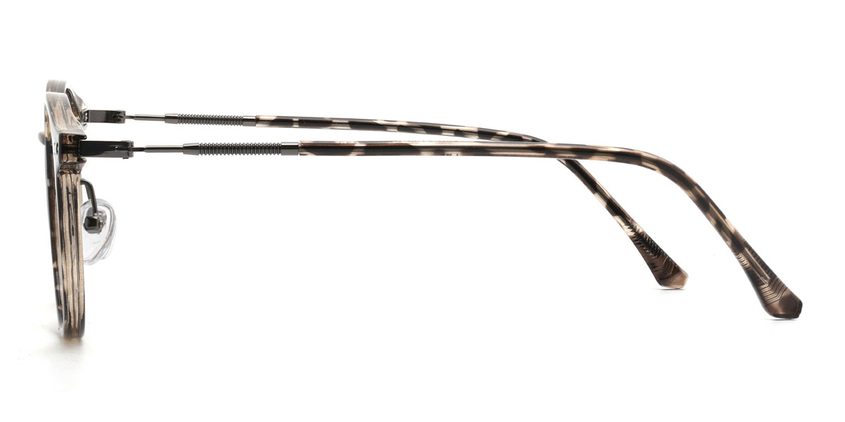 Grey Stripe Hampton Glasses - Oval Glasses