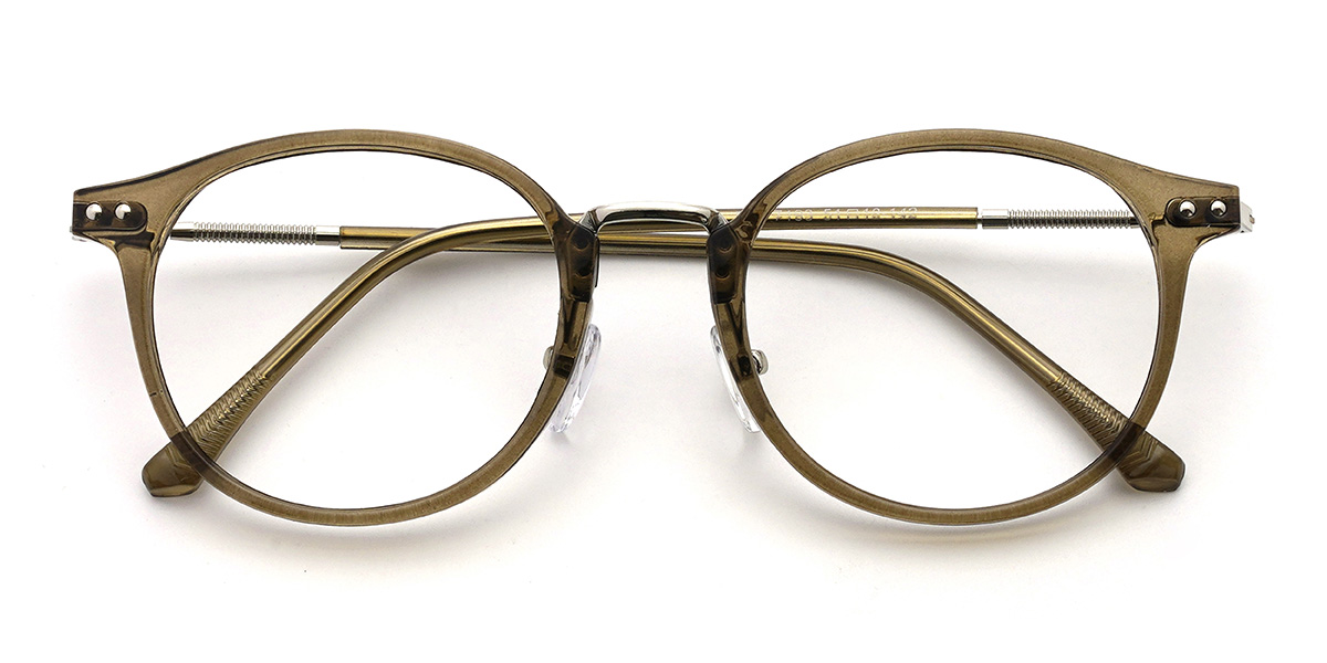 Olive Green Hampton Glasses - Oval Glasses