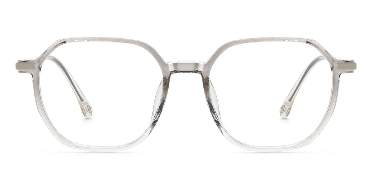 Gradient Grey Georgiana - Oval Glasses