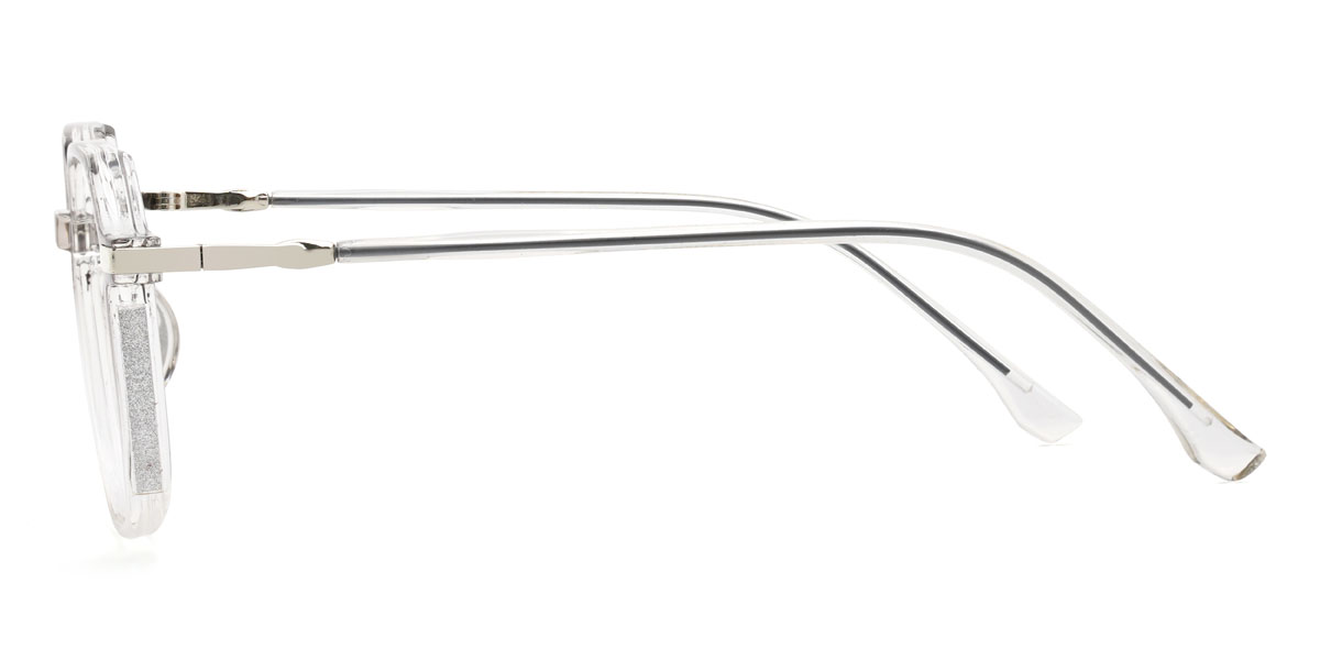 Gradient Grey Georgiana Glasses - Oval Glasses