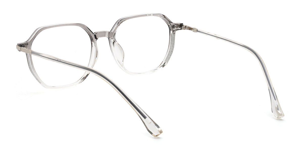 Gradient Grey Georgiana Glasses - Oval Glasses