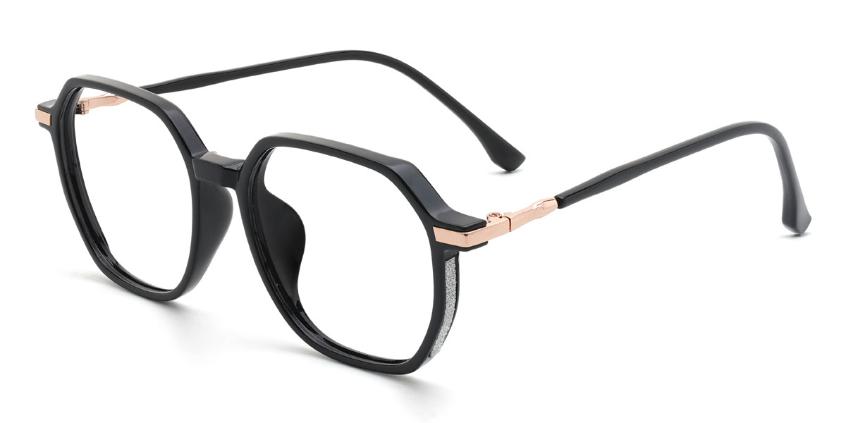 Negro Georgiana Gafas - Oval Glasses