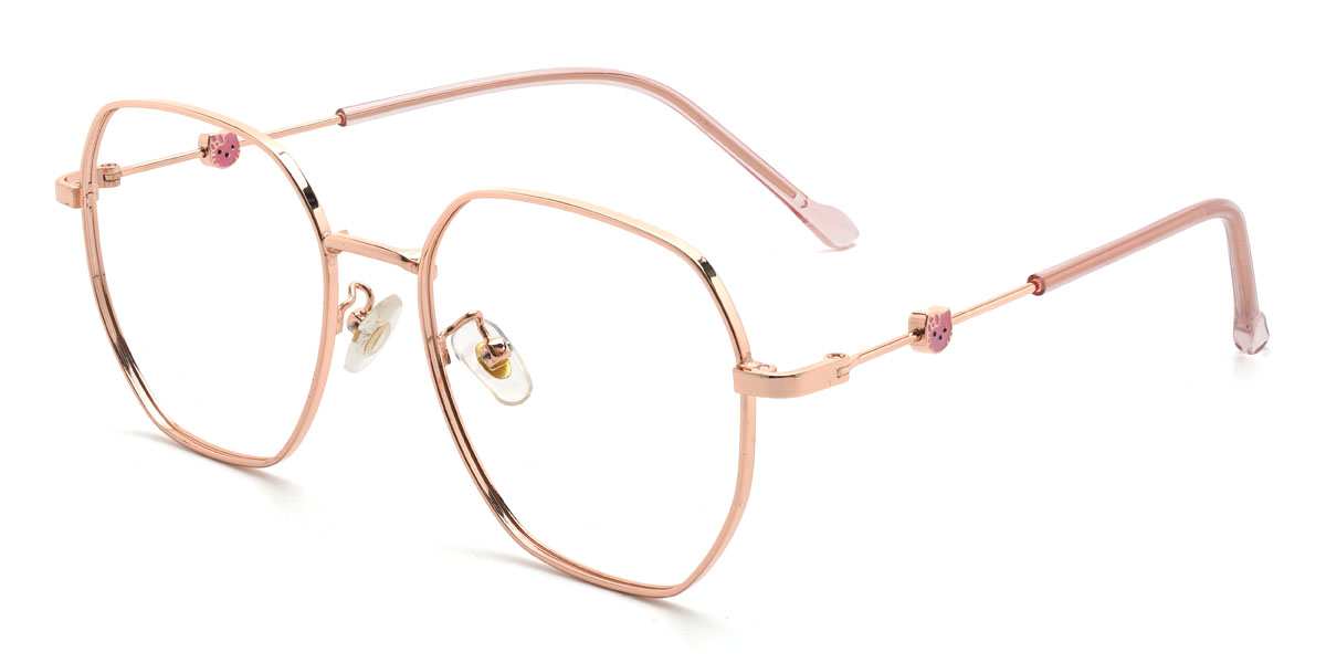 Rose Gold Zarina Glasses - Oval Glasses
