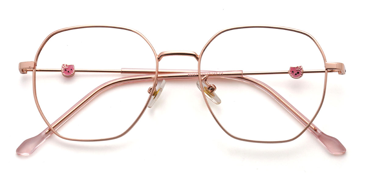 Rose Gold Zarina Glasses - Oval Glasses
