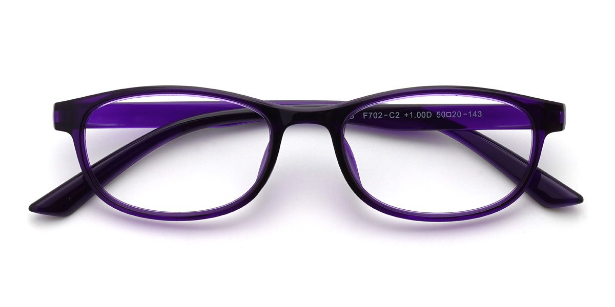 Purple Mivaan Glasses - Rectangle Glasses