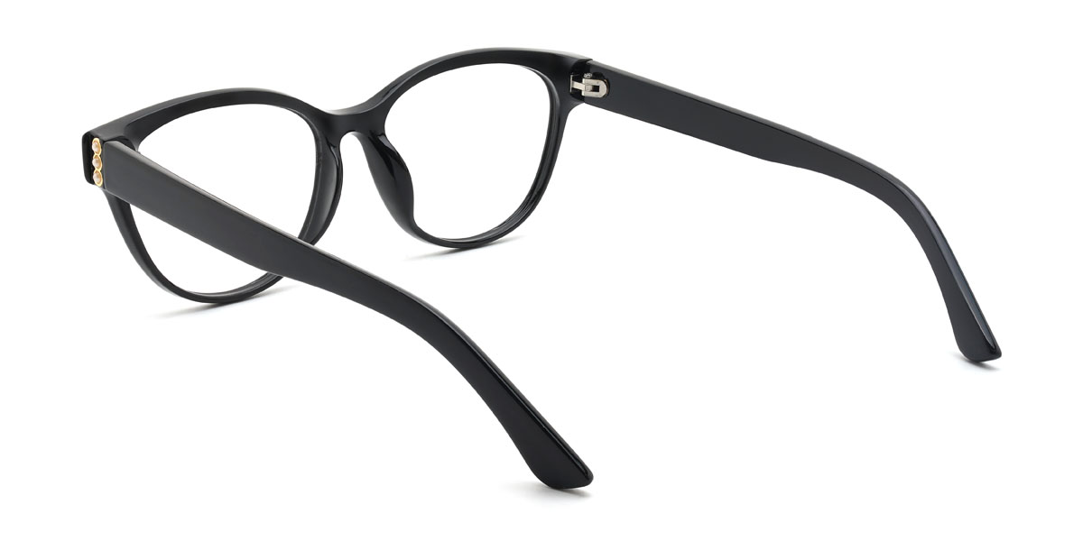 Black Rehmat Glasses - Cat Eye Glasses