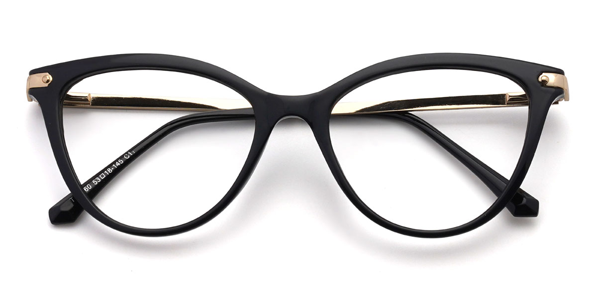 Negro Astraea Gafas - Cat Eye Glasses