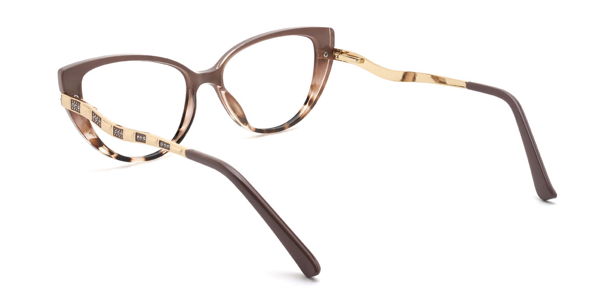 Brown Tortoiseshell Manal Glasses - Cat Eye Glasses
