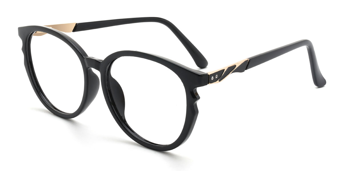 Black Kainoa Glasses - Oval Glasses