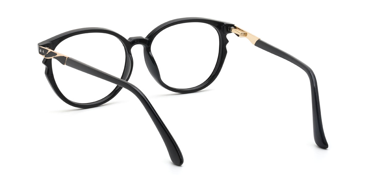 Black Kainoa Glasses - Oval Glasses