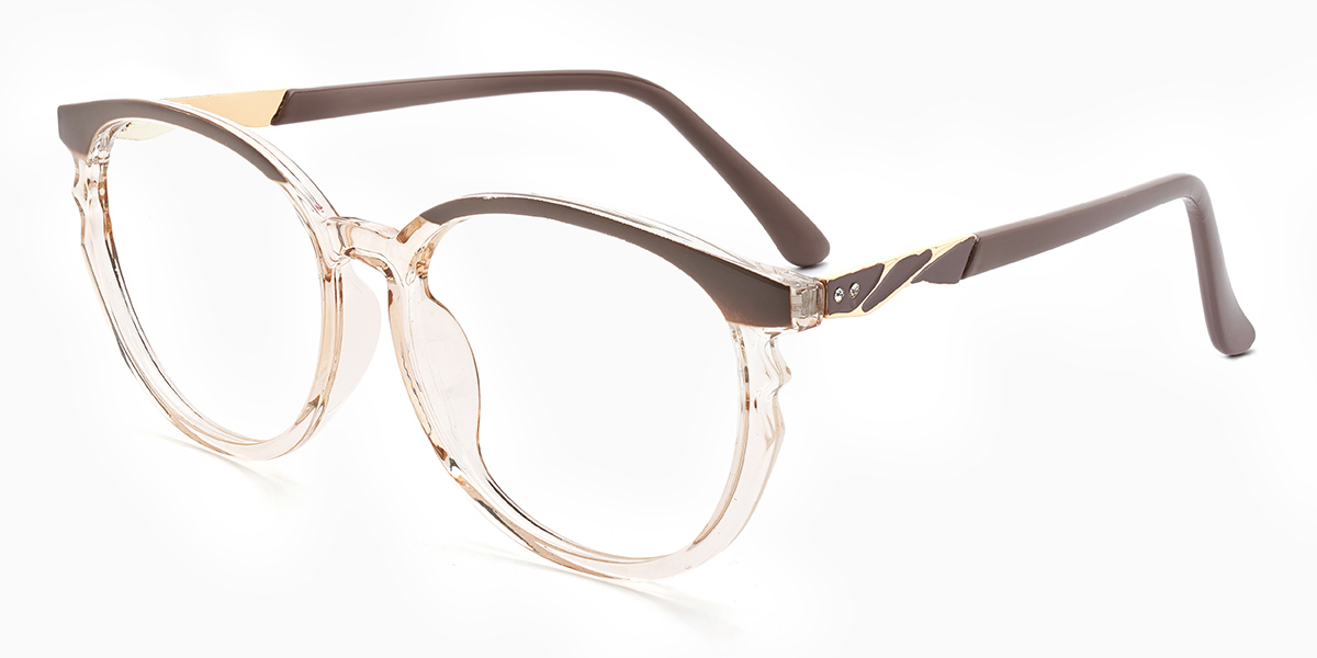 Cameo Brown Clear Kainoa Glasses - Oval Glasses
