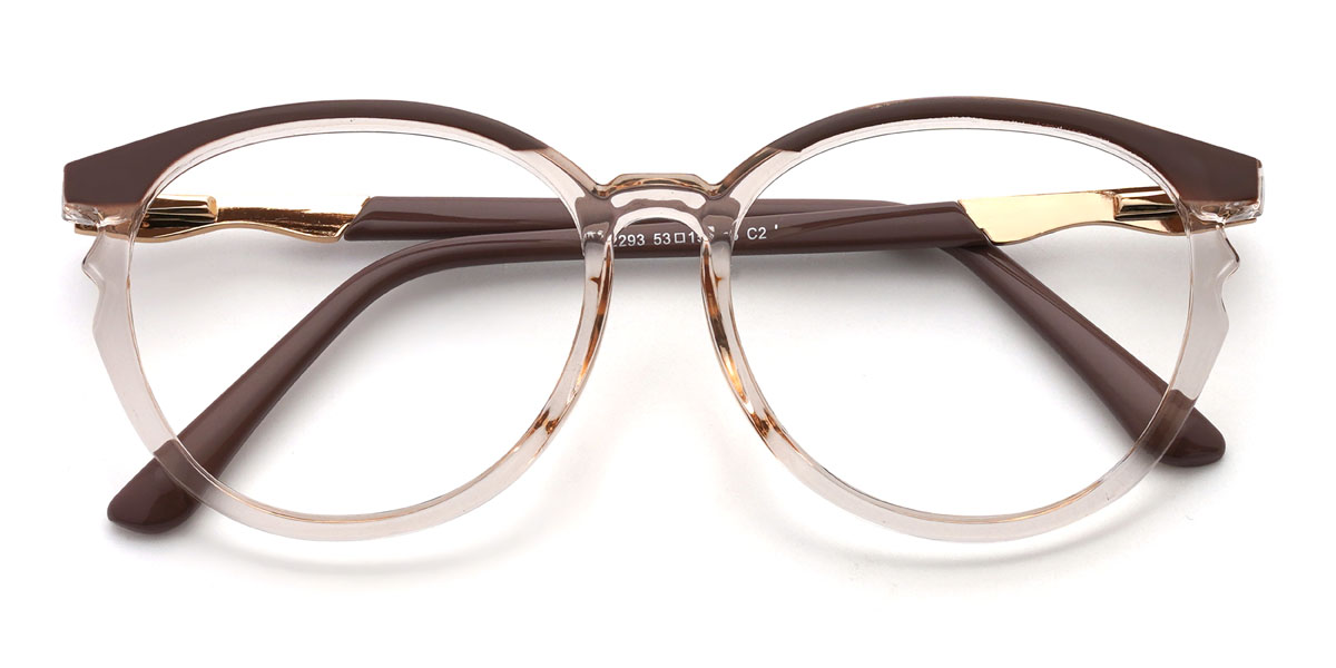 Cameo Brown Clear Kainoa Glasses - Oval Glasses