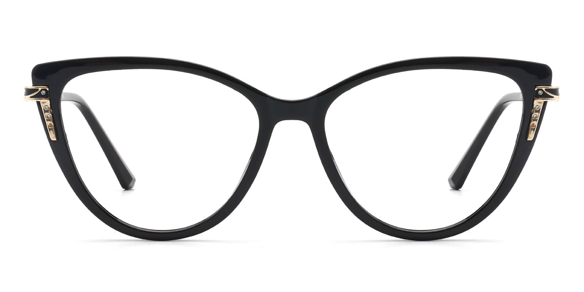 Negro Purity - Cat Eye Glasses