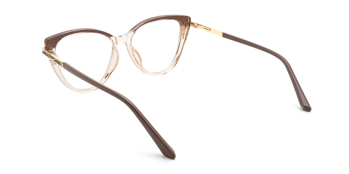 Cameo Braun Champagner Purity Brille - Cat Eye Glasses