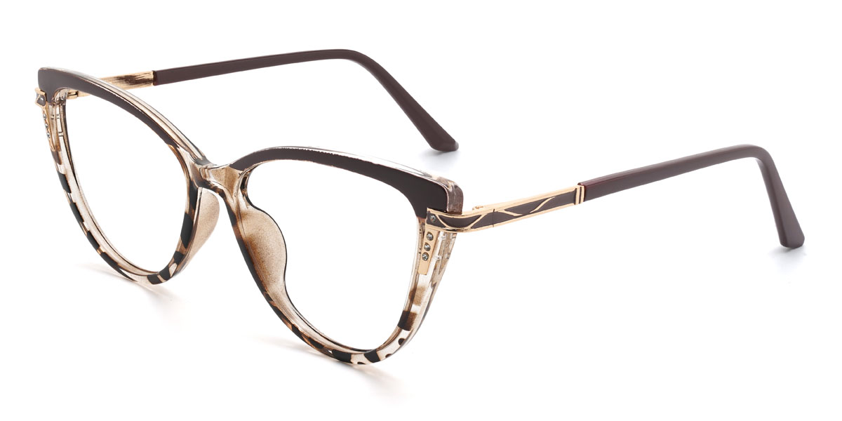 Marrom Tartaruga Purity Óculos - Cat Eye Glasses
