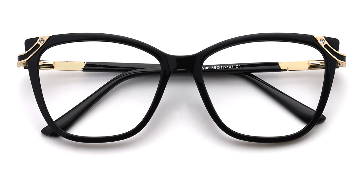 Black Connie Glasses - Cat Eye Glasses