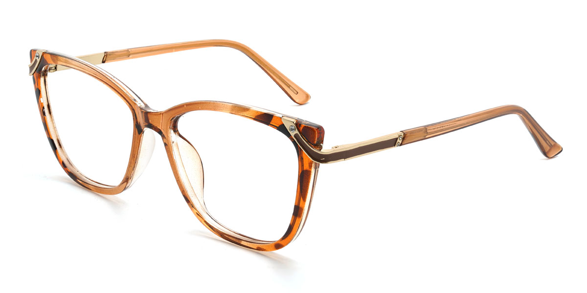 Orange Tortoiseshell Connie Glasses - Cat Eye Glasses