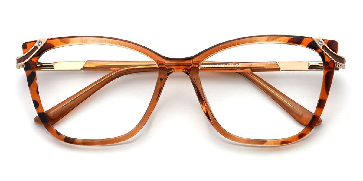 Orange Tortoiseshell Connie Glasses - Cat Eye Glasses