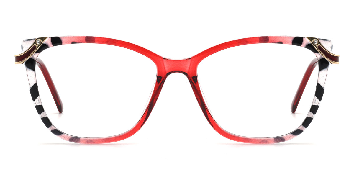Rojo gris carey Connie - Cat Eye Glasses