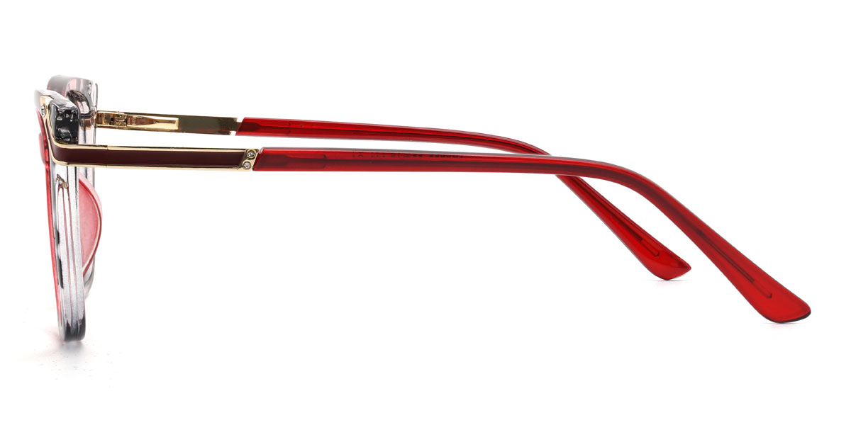 Rojo gris carey Connie Gafas - Cat Eye Glasses