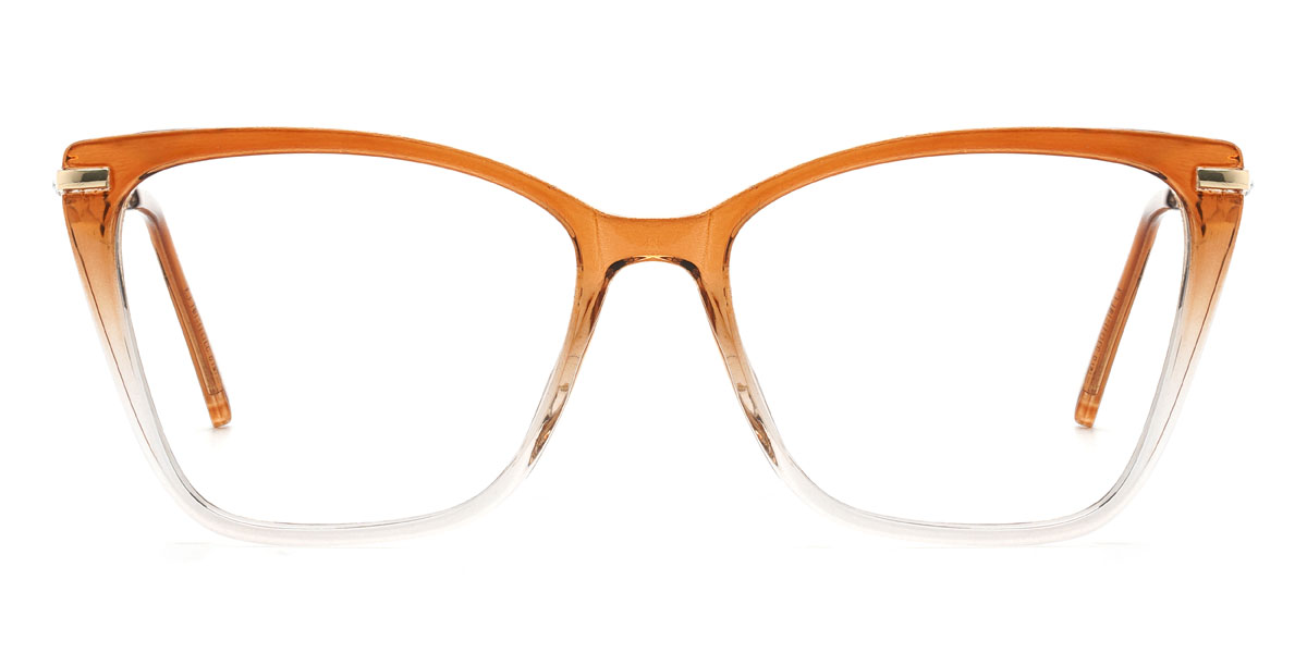 Gradient Orange Juana - Square Glasses