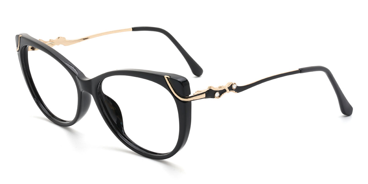 Preto Ileana Óculos - Cat Eye Glasses