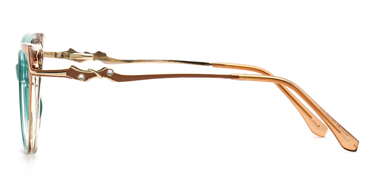 Naranja Verde Ileana Gafas - Cat Eye Glasses