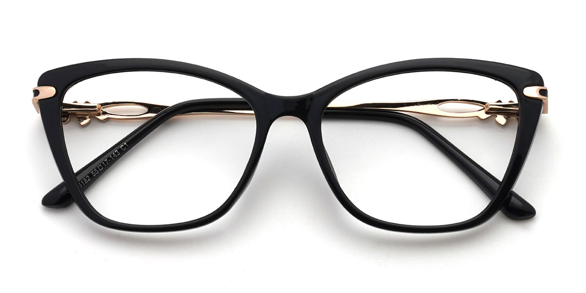 Negro Milla Gafas - Cat Eye Glasses