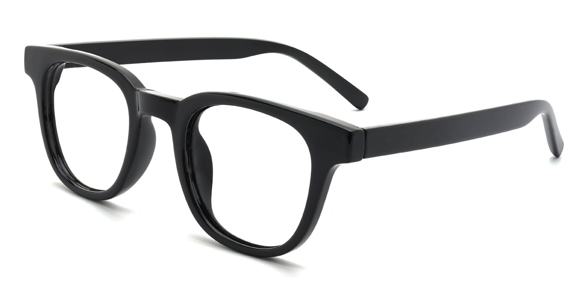 Black Niall Glasses - Oval Glasses