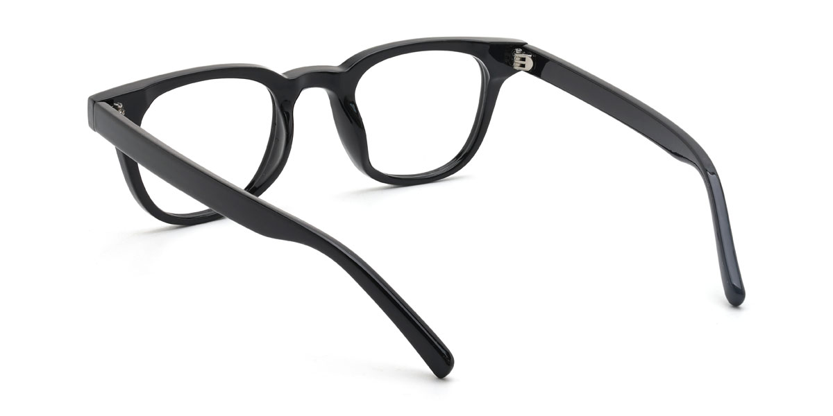 Black Niall Glasses - Oval Glasses