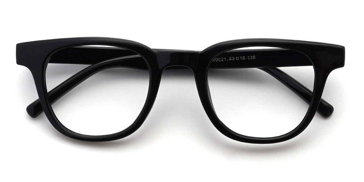 Black Niall Glasses - Oval Glasses