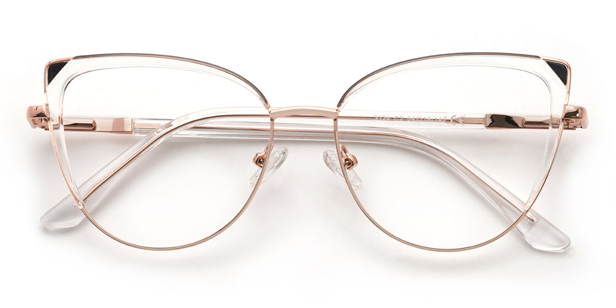 Clear Trishika Glasses - Cat Eye Glasses