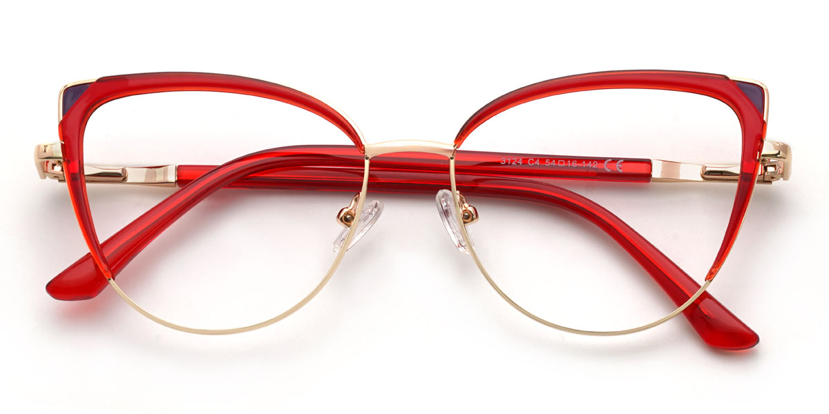 Rojo Trishika Gafas - Cat Eye Glasses