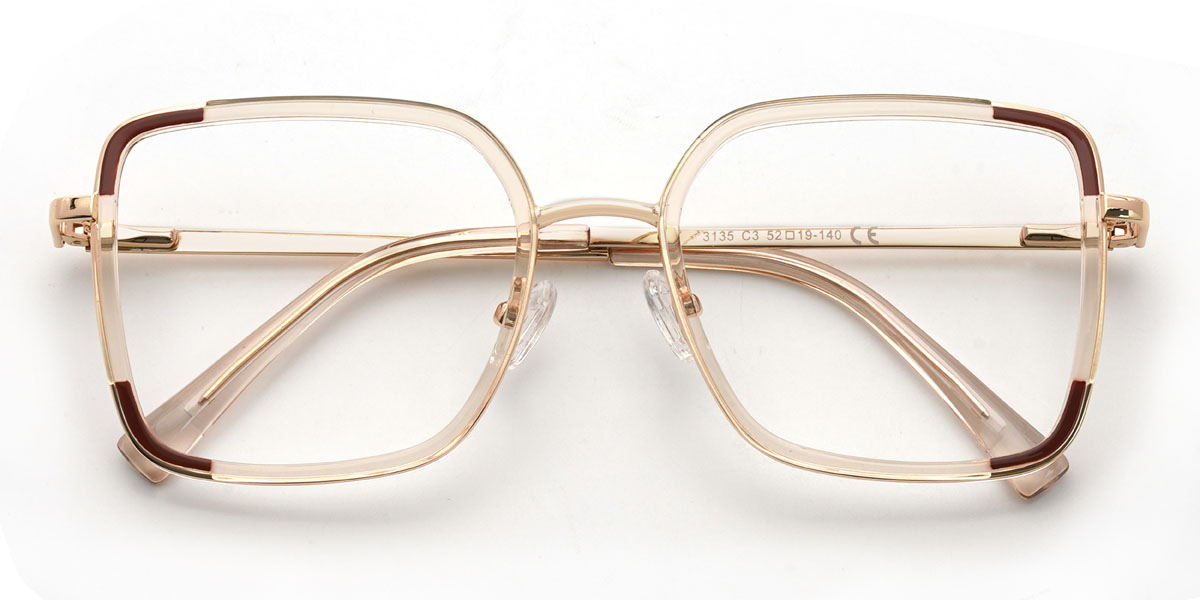 Champagne Augie Glasses - Square Glasses