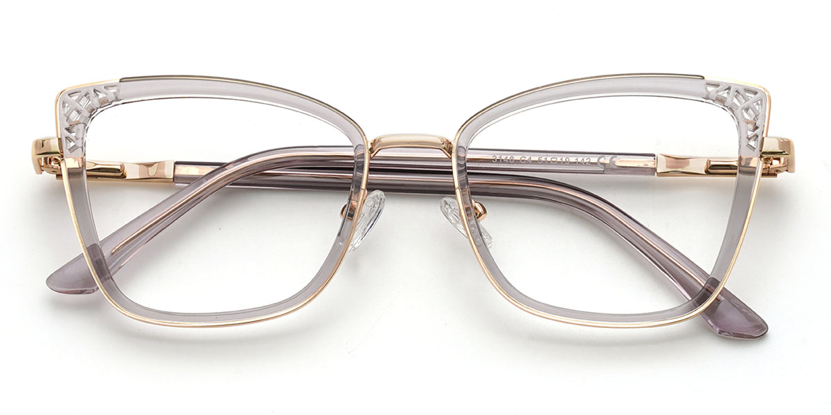 Gris clair Susie Lunettes - Cat Eye Glasses