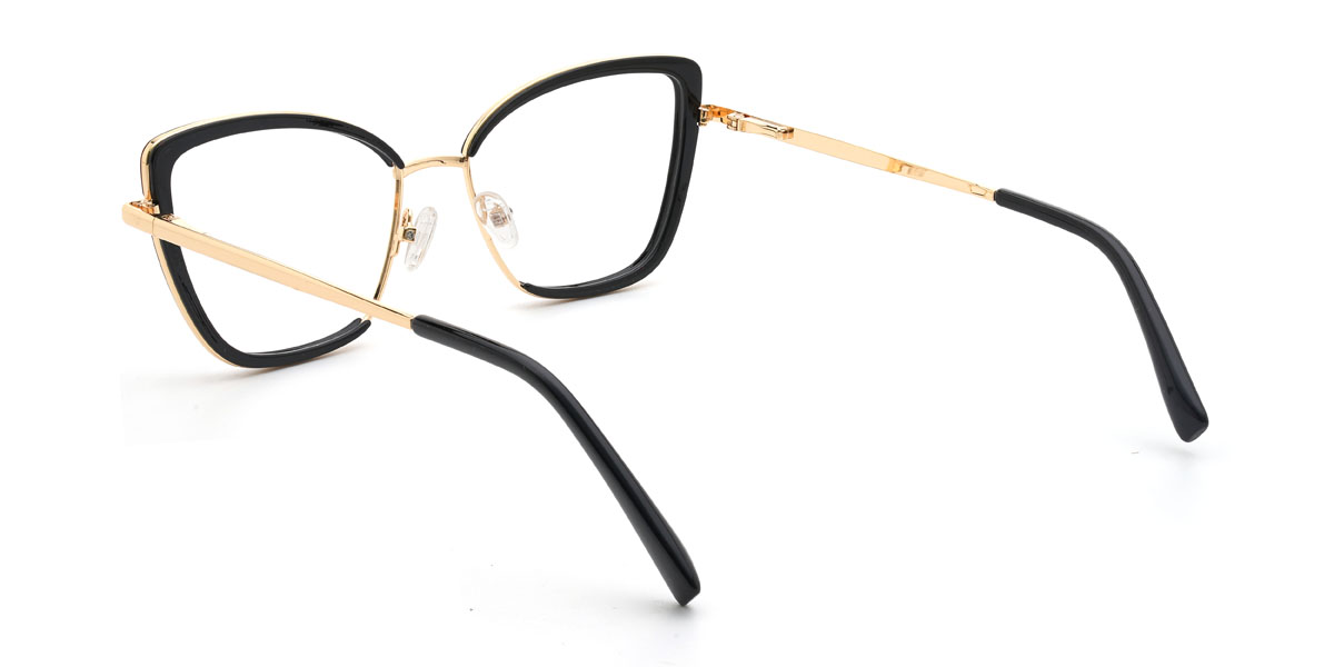 Black Ellena Glasses - Cat Eye Glasses