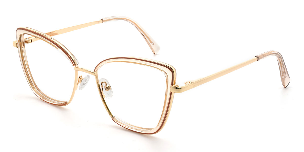 Champagne Ellena Glasses - Cat Eye Glasses