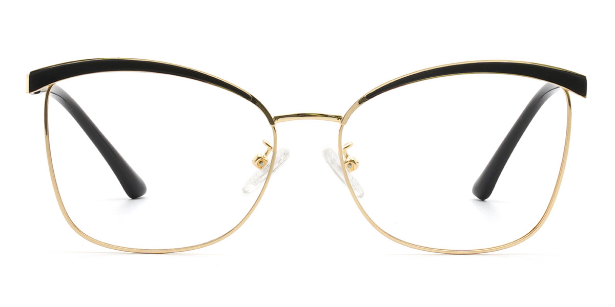Gold Black Blakeley - Rectangle Glasses