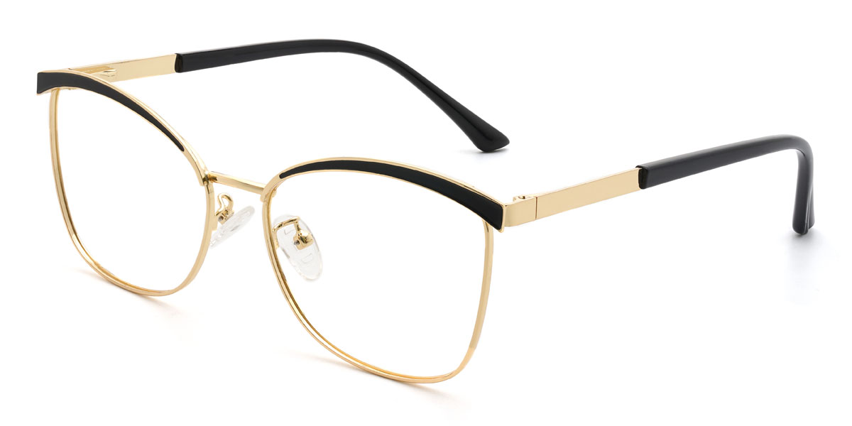 Gold Black Blakeley Glasses - Rectangle Glasses