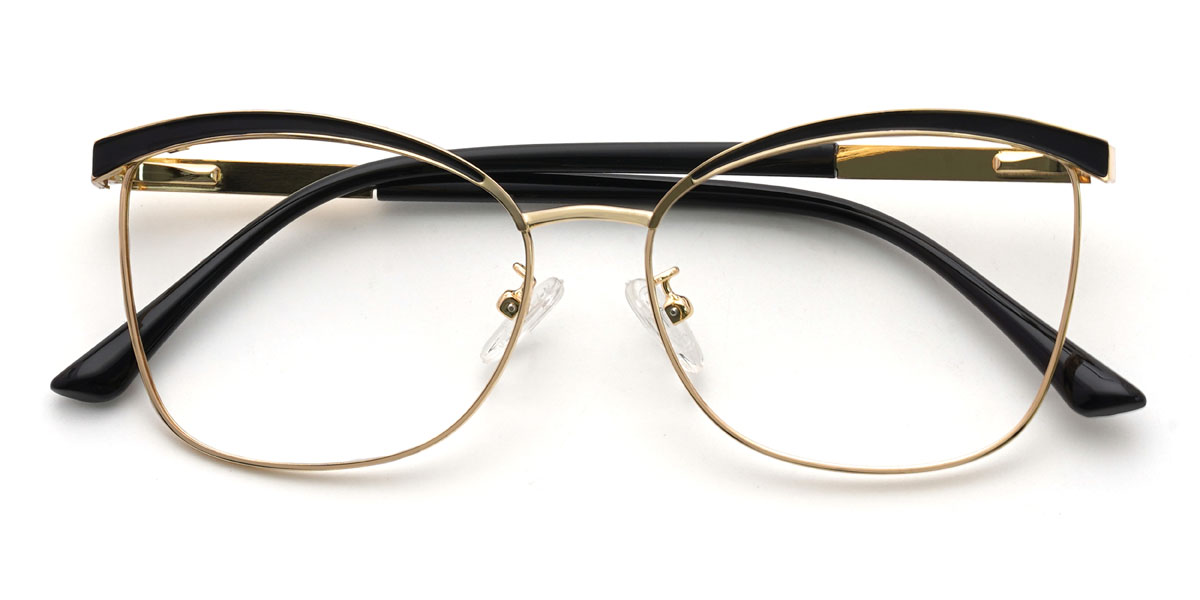 Gold Black Blakeley Glasses - Rectangle Glasses