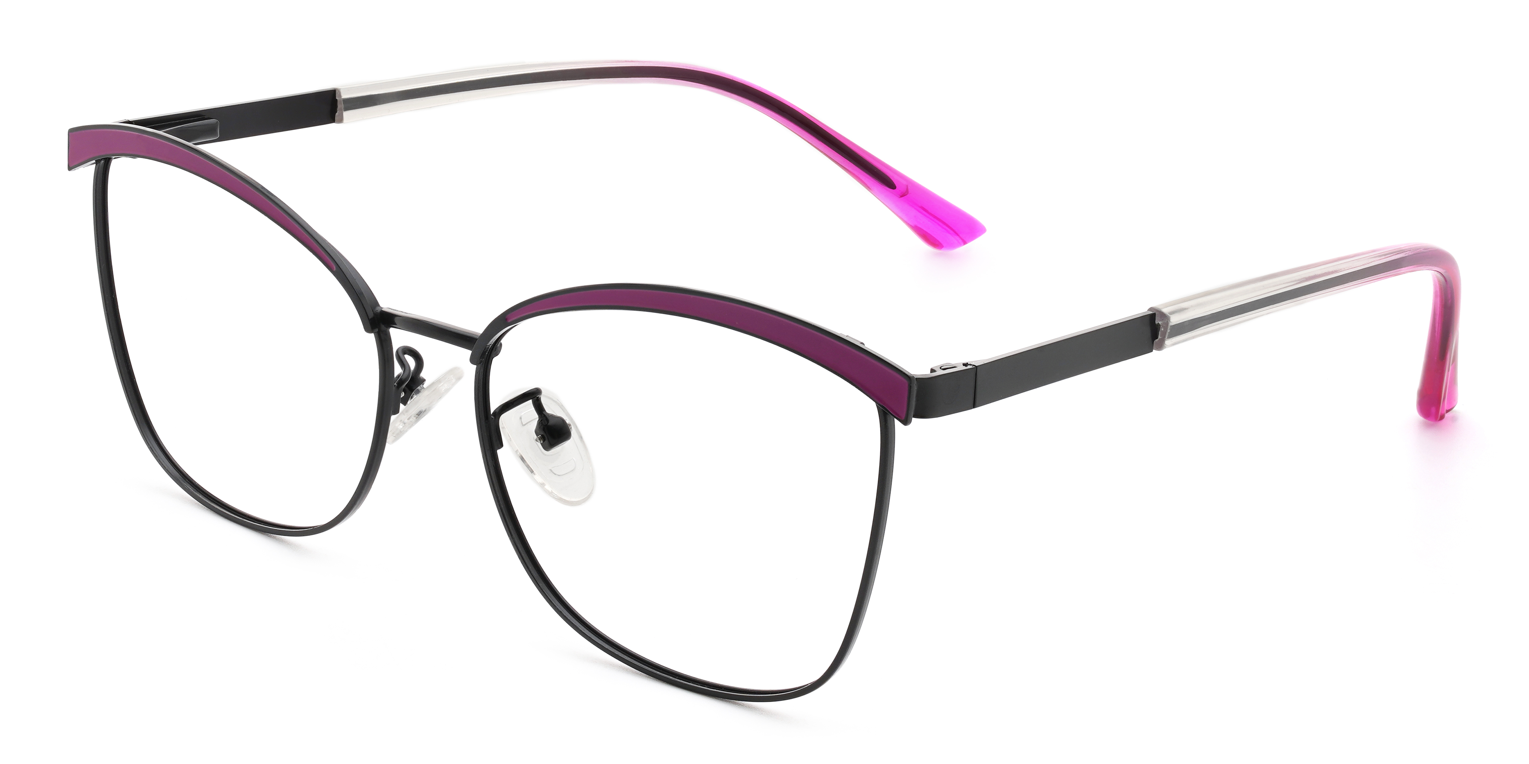 Negro Púrpura Blakeley Gafas - Rectangle Glasses